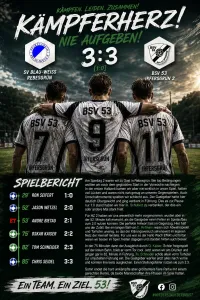 ⚽💚 KÄMPFERHERZ! BSV 53 ERKÄMPFT SICH EIN 3:3 IN REBESGRÜN! 💚⚽