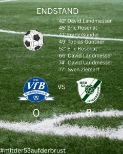 HE IS BACK! ⚽💚🤍 BSV 53 Irfersgrün feiert 8:0-Auswärtssieg in Großfriesen